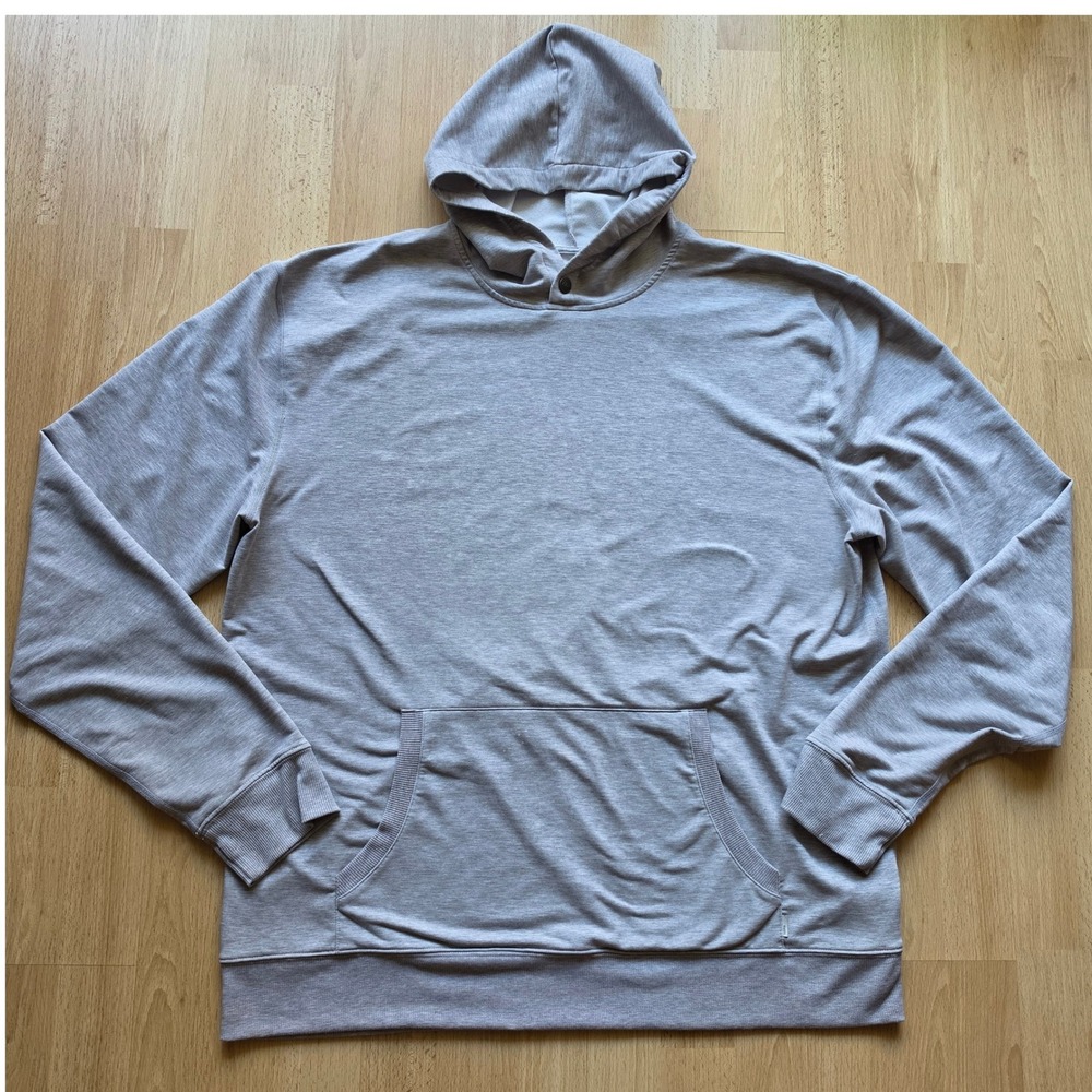 Vuori Austin Performance Hoodie XXL Heather Grey DreamKnit Pullover V254 Mens